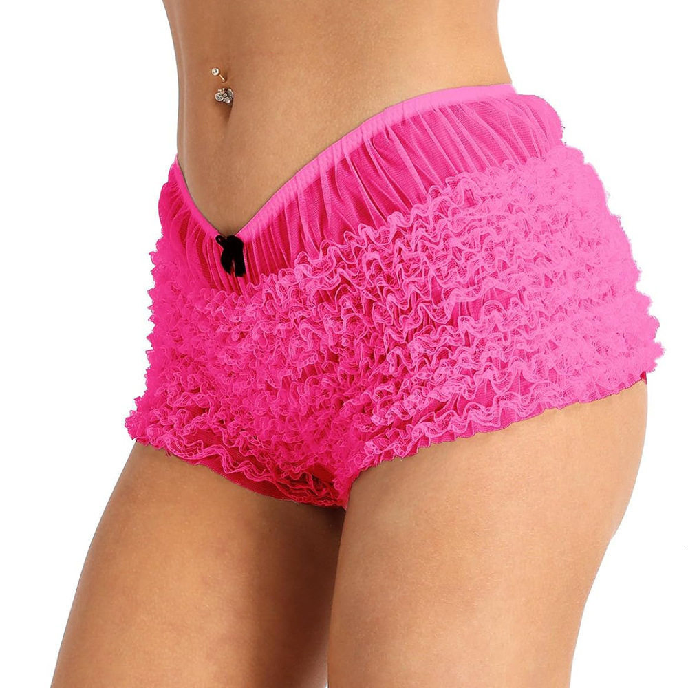 Women's Panties Plus Size S6XLWomens Ladies Ruffled Lace Bloomers Knickers Panties Lingerie Burlesque bo peep panty Frilly Knickers 230822