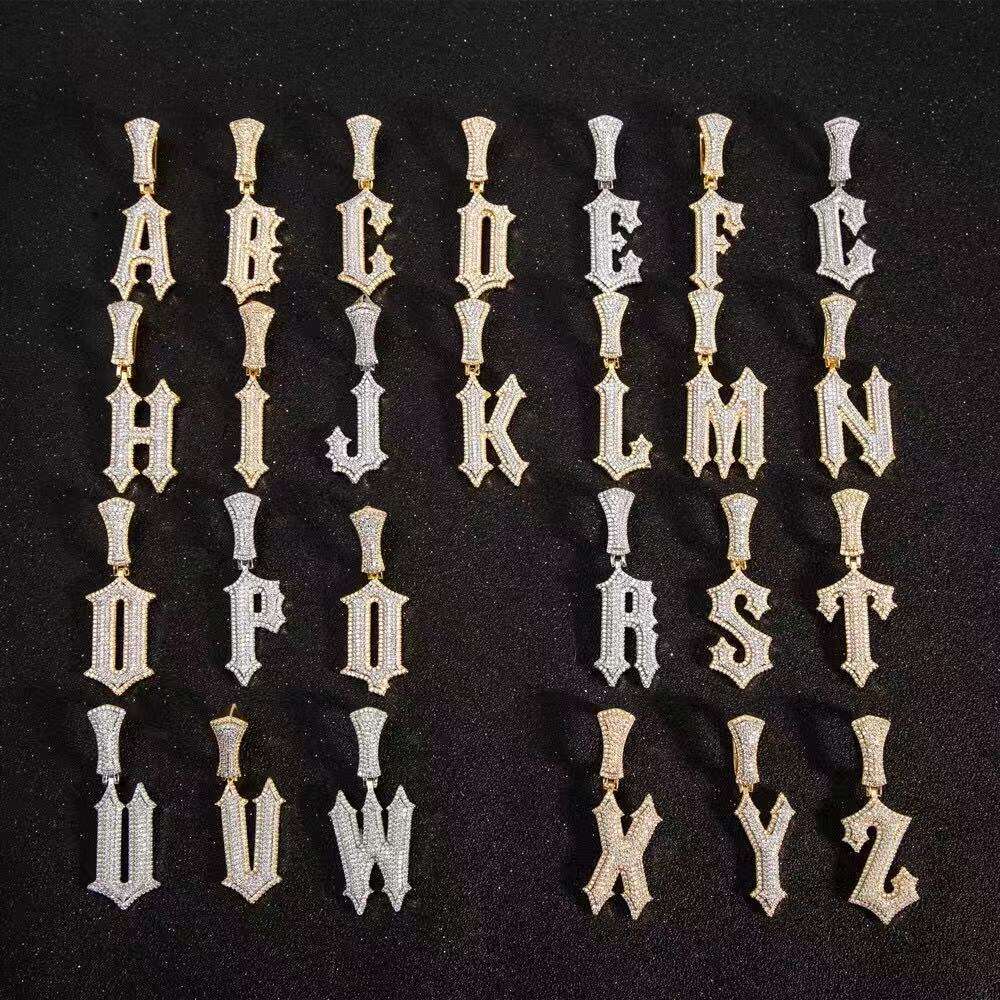 VVS Moissanite Custom Name Necklace Personalized Initial & Number Pendant Silver Diamond Cut Tennis Chain Great Birthday Holiday Gift For Men And Wome