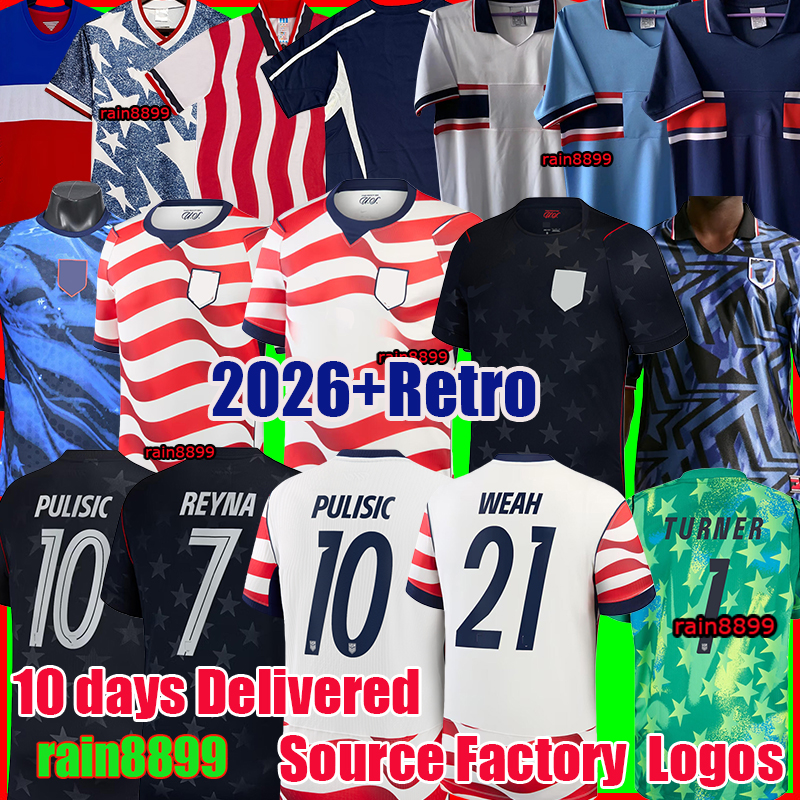 2026 usas world cup jersey PULISIC BALOGUN Football Jersey AARONSON DEST 26 27 America Football Shirt United States Camisetas USAS usmnt soccer jersey 2026