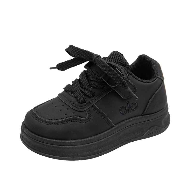 Children's shoes, children's white shoes, classic versatile board shoes, campus shoes, performance shoes, casual shoes, black and white Velc