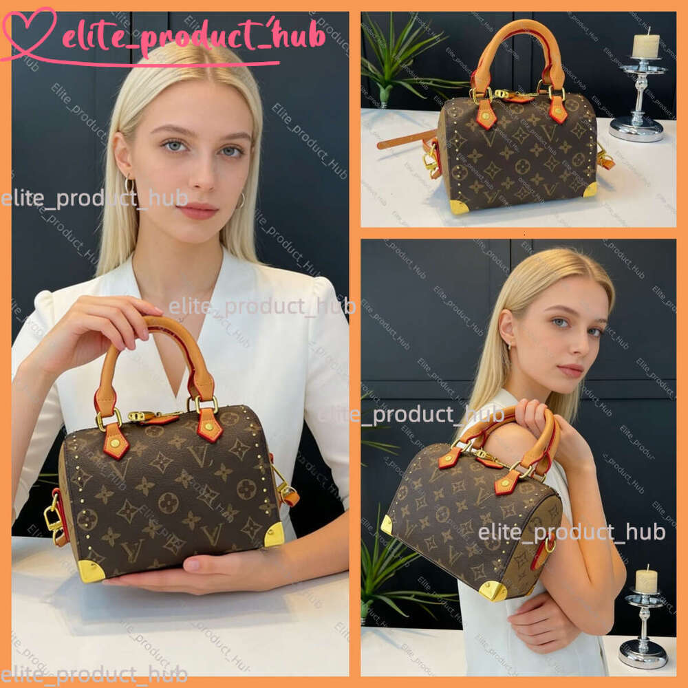 2026 New Handbag 20*14*12Cm Designer Bag Luxury Women's Boston Bag Luois''vuittonliness Women Colorful L0uise Fashion V0uitonse Bag Shoulder Bag Crossbody 0A4