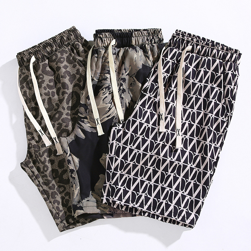 2026 Designer Creative New Leopard Print Short Pants For Men - Summer Fashion Unique Design Beachwear Trendy Brand, Couple-friendly, Loose-fitting Bea