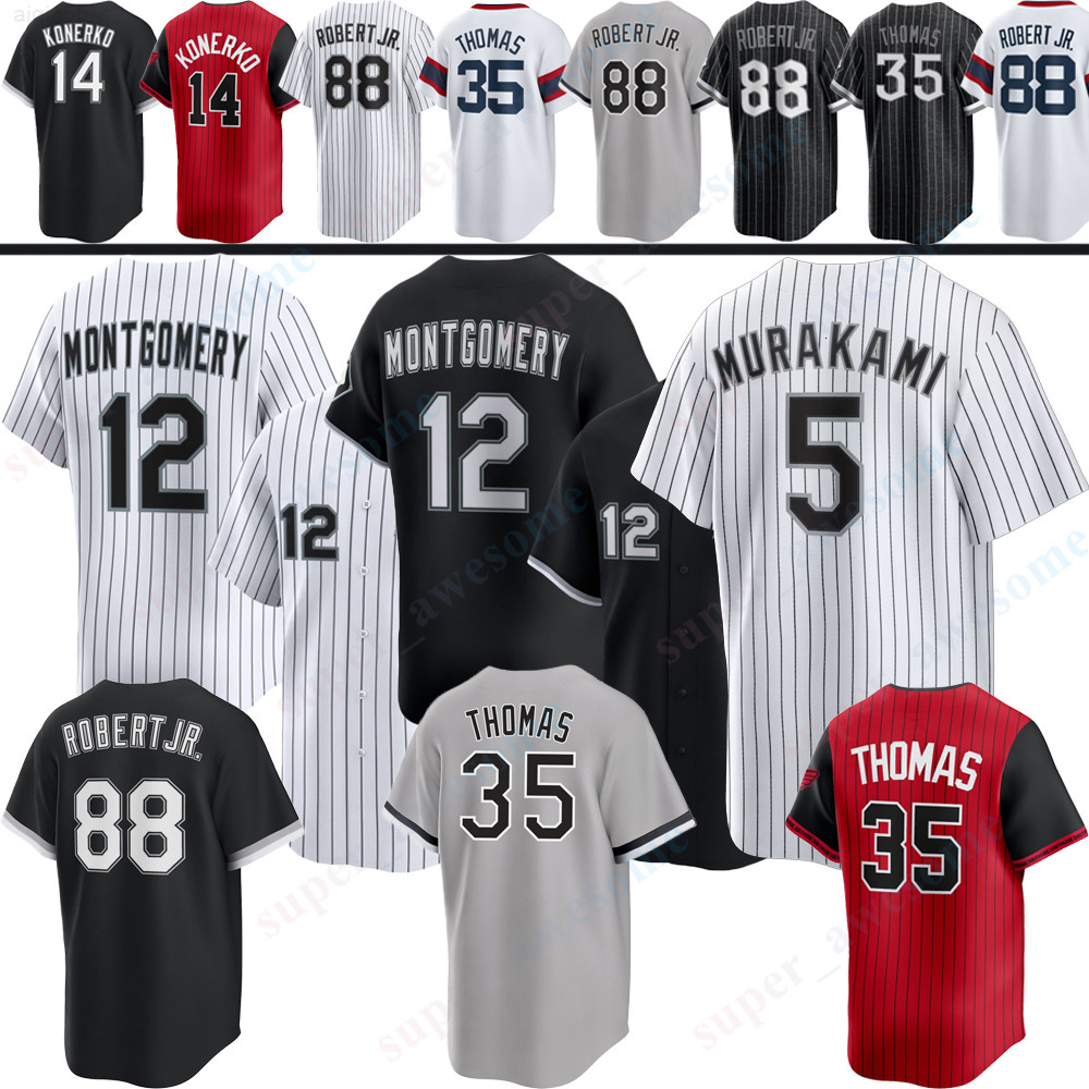 Colson Montgomery chicago Baseball Jersey White SoxS Jersey Munetaka Murakami Luis Robert Jr Andrew Benintendi Miguel Vargas Lenyn Sosa Baldwin Teel F