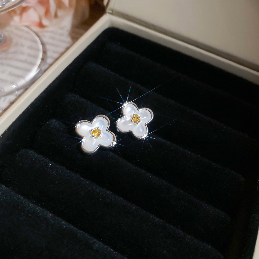 Korean-style fashionable, fresh, and simple floral collarbone versatile plain necklace elegant necklace - view 6
