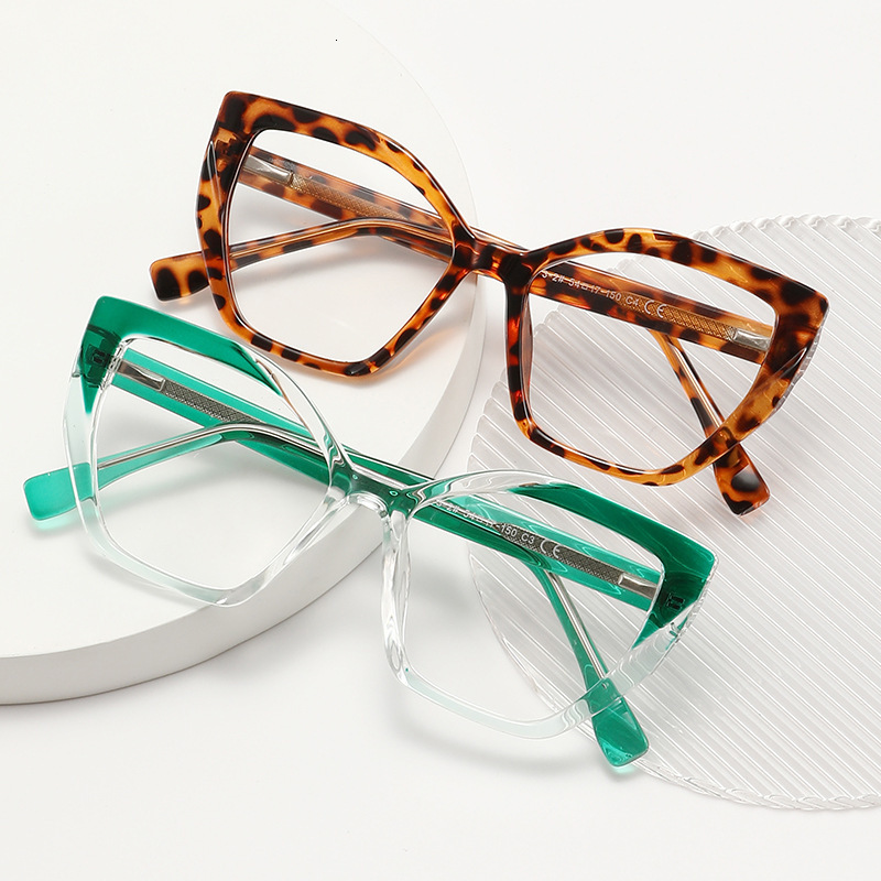New Retro Cat Eye Reading Glasses With Simple Appearance Natural Personality Fashion Anti Blue Light Sunglasses Over-the-counter Glasses Wholesale