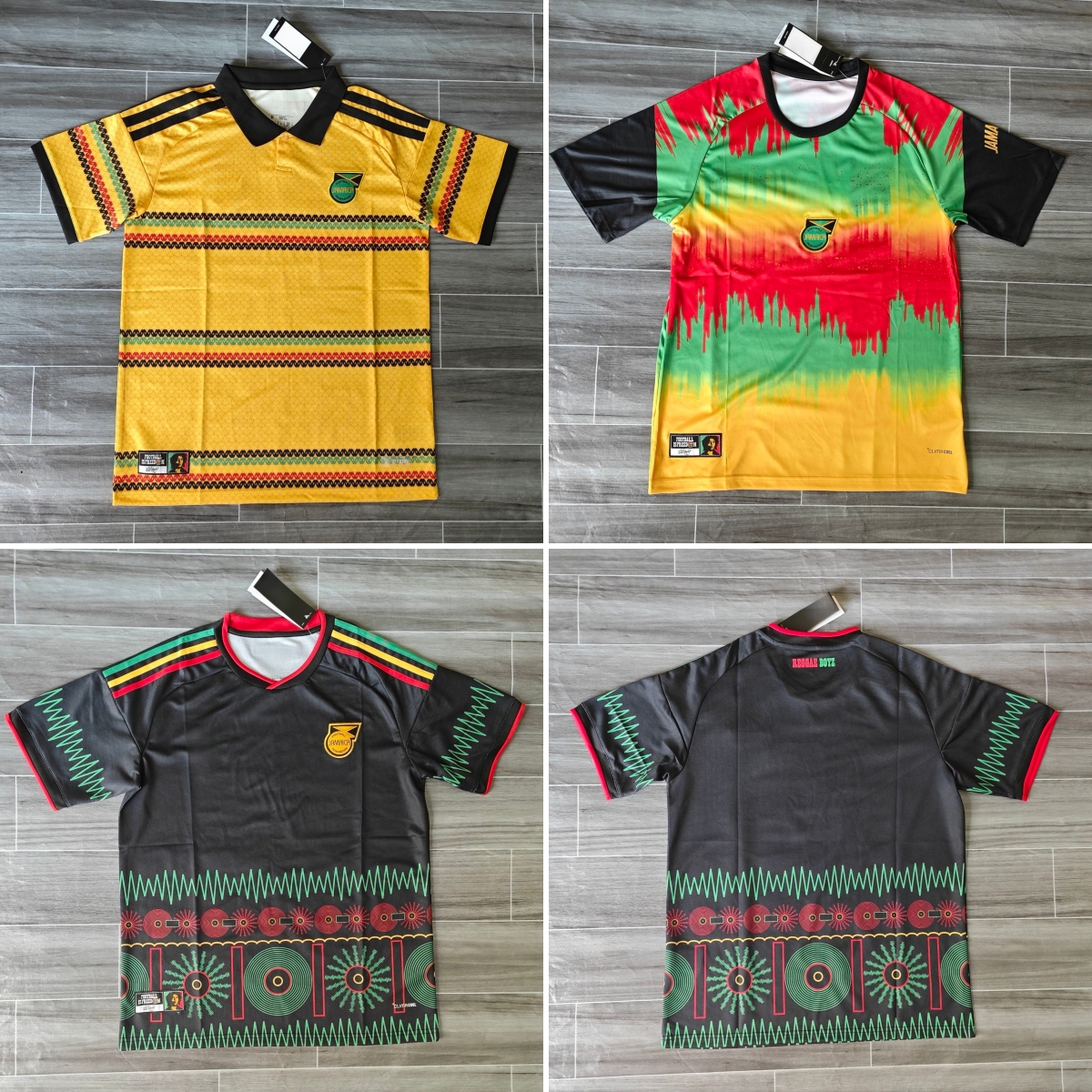 2026 World Cup Jamaica Soccer jerseys 7 Leon Bailey 10 Bobby Reid 5 Ethan Pinnock 19 Michail Antonio 2 Aaron Wan-Bissaka 1 Andre Blake Demarai Gray 9 Bailey Cadamarteri