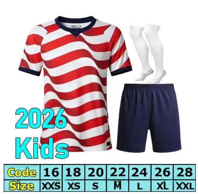 USAS 2026 World Cup Soccer Jersey PULISIC BALOGUN AARONSON WRIGHT LALAS 26 27 America Football Shirts United States Camisetas 1994 2014 Dempsey USMNT 