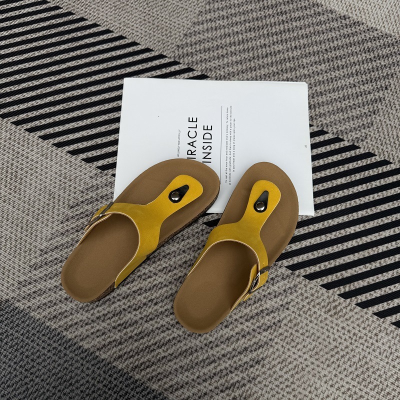 Women's Sandals Flip Flops Colorful Buckle Casual Beach Sandals European and American flip-flops slippers