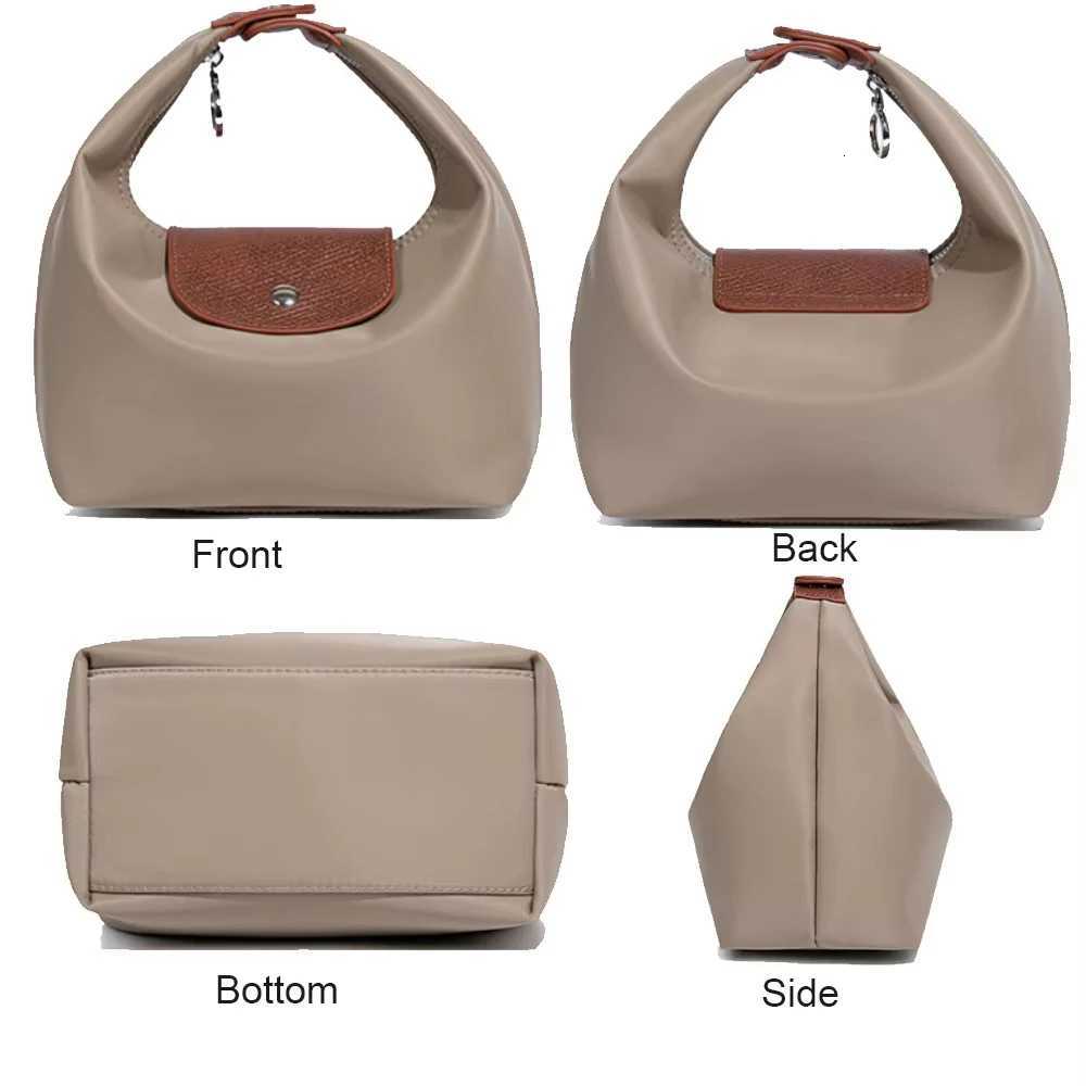 Versatile Lady Crossbody Bag Nylon Waterproof Tote with Two Detachable Straps Fashionable Dumpling Handbag for Women H260417