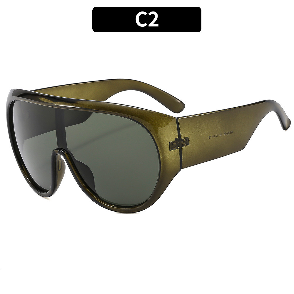 European and American New Large Frame Personality Versatile Street Style Internet Celebrity Sunglasses Unisex Fashion Show Trendy Glasses