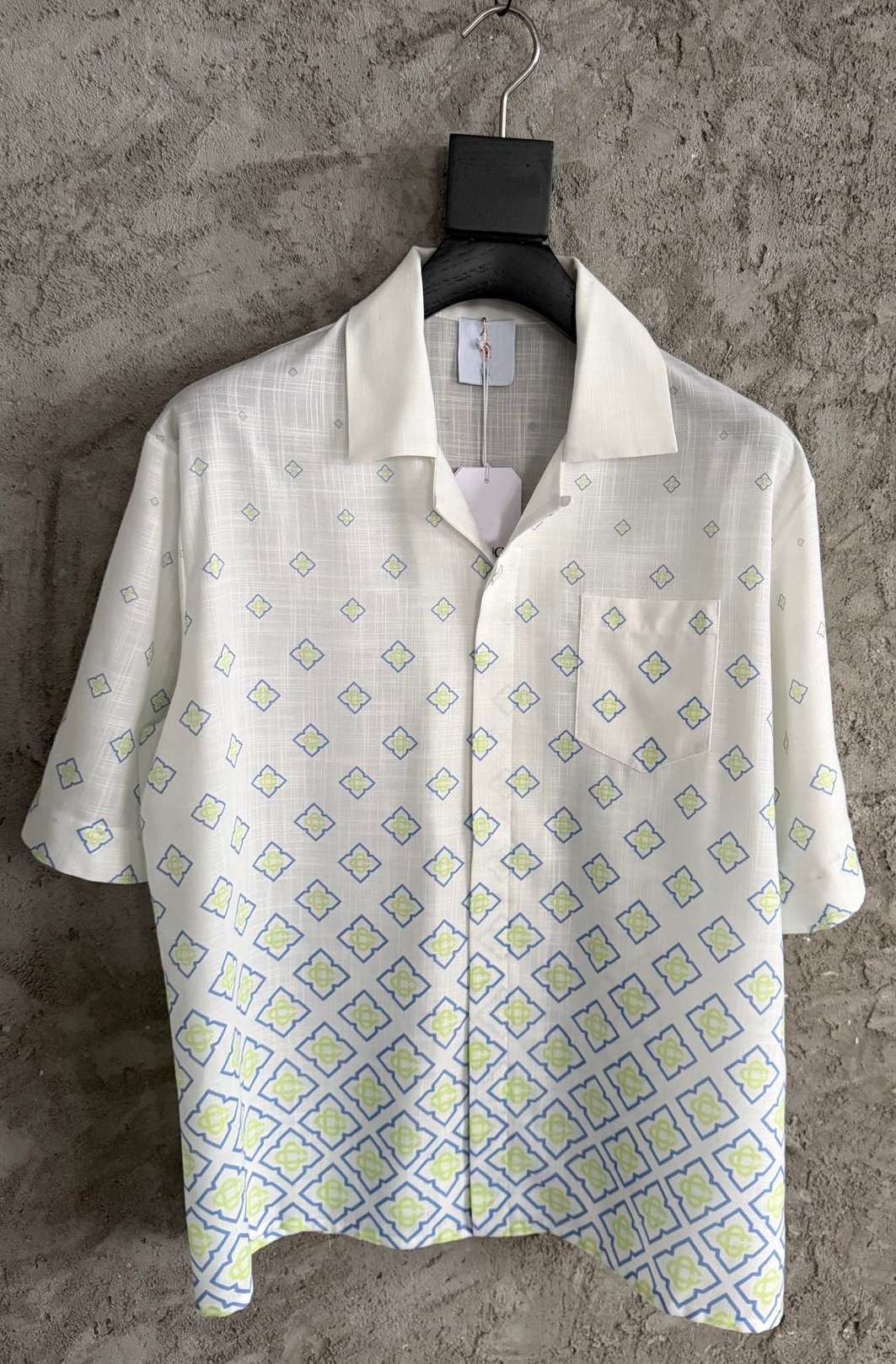 2026 Casabalnc Top Designer Silk Short-Sleeve Shirt Coat New Unisex Casual Loose Linen Breathable Summer Thin Lapel Button Half-Sleeve Cardigan H