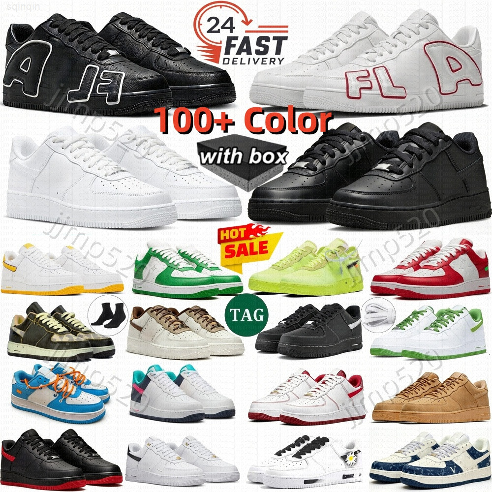 Designer Shoes One af1s 2026 Casual Running Sneakers Classic 1 Triple White Black Red Wheat Panda Utility Starstruck White Ice Outdoor Sports Runners 