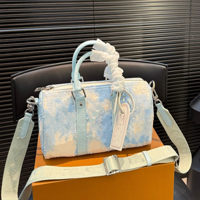 Esigner Womens Handbags Totes Boston Bags City Large Pillow Crafty Purses Airport Boarding Bag Mens Shoulder Tote 25cm