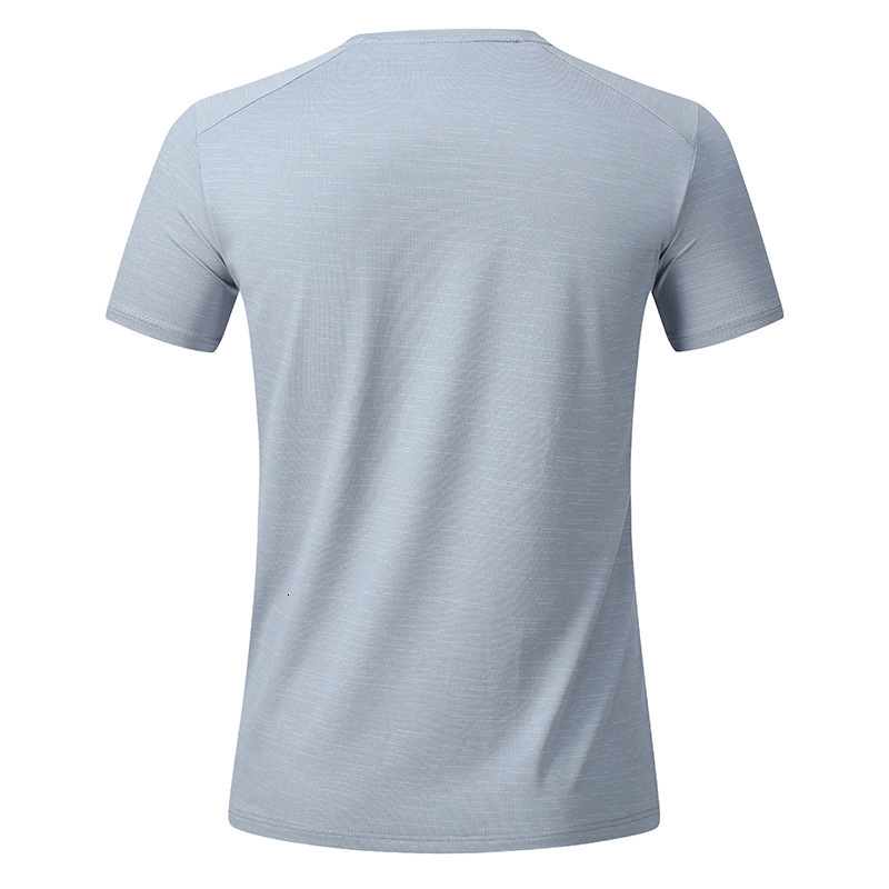 2026 Outdoor Sports Fitness Mens T-Shirt Summer Round Neck Running Top Quick-Dry Gradient Short Sleeve 260418