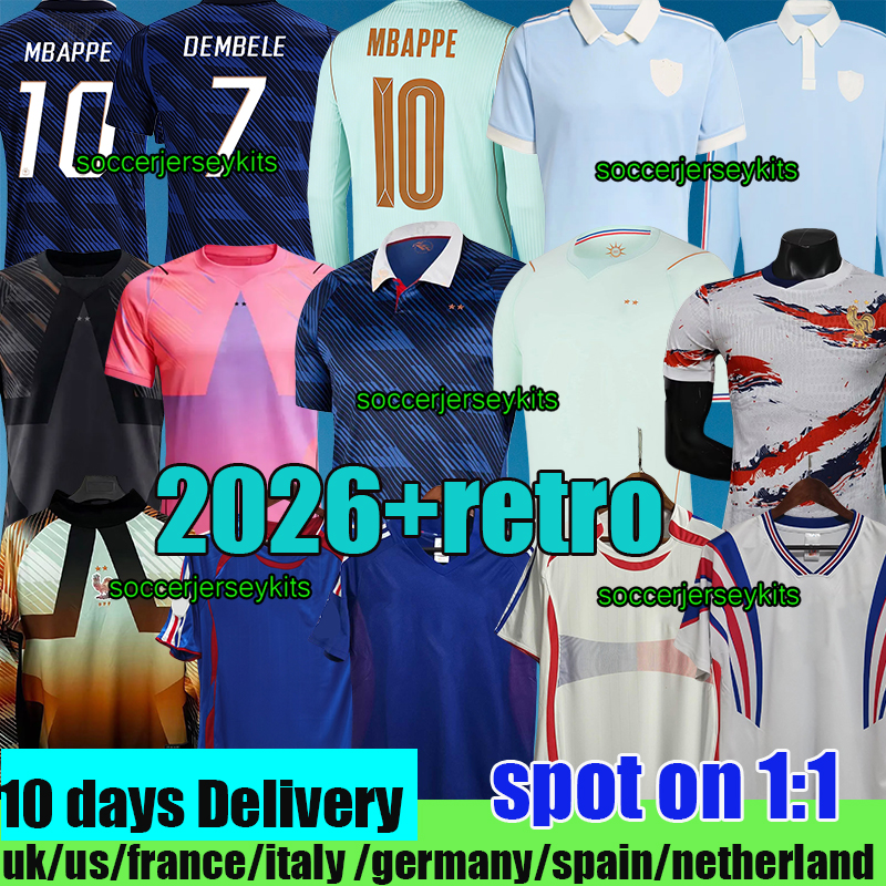 france jersey world cup 2026 france rugby jersey 2026 MBAPPE final BENZEMA GIROUD GRIEZMANN SALIBA PAVARD KANTE POGBA THURAM KOLO Maillot De Foot Equipe French 2026