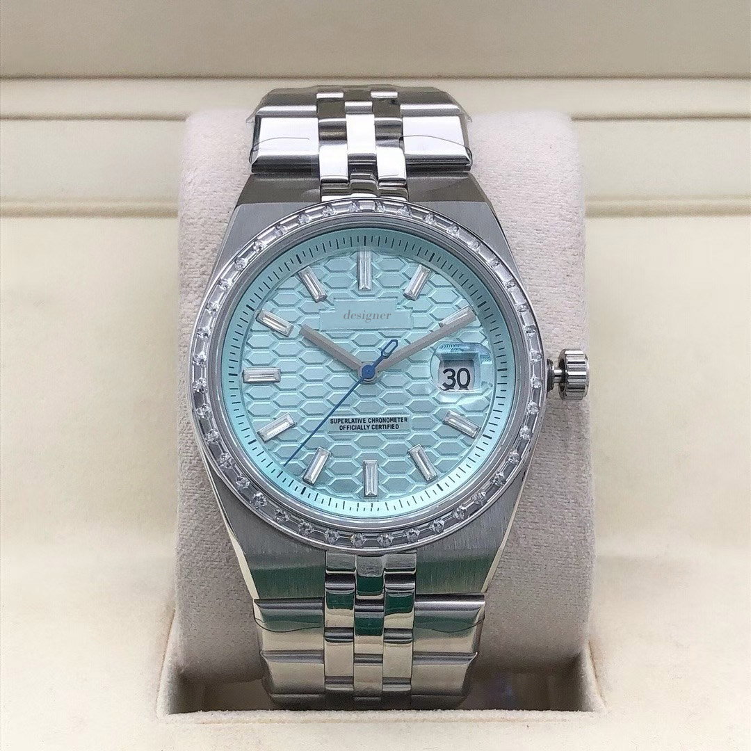 Mens diamond watch 40MM dial 2813 movement Automatic Watches 904L stainless steel Strap Sapphire Luminous designer Wristwatches with box