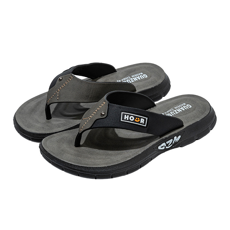 Men's Flip-Flops Summer New Style Casual Simple Non-Slip Wear-Resistant Home And Outdoor Beach Sandals