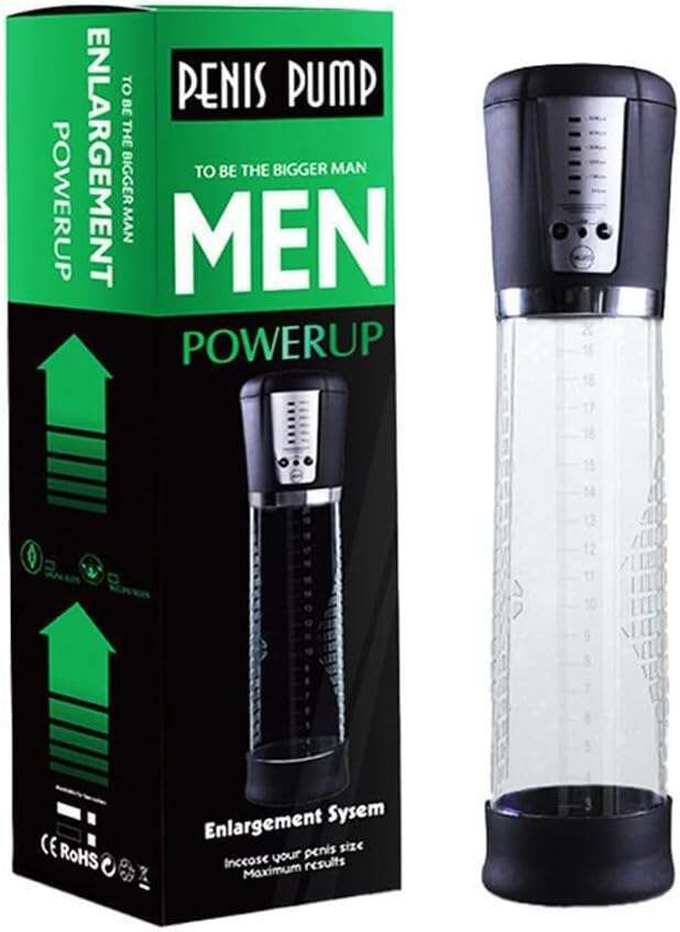 Enlarger Pump, with 6 Suction Strengths, Suitable for Longer, Larger, and Stronger erections in Men, Electric Penile Vacuum Pump Male Sex Toy