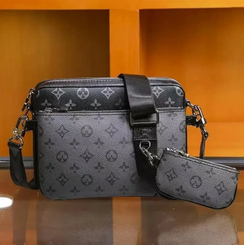 2026 High Quality Designer bags mens womens POCHETTE TRIO Cross Body Wallets Leather tote bag Patchwork handbag shoulder bags Totes Purse Crossbody Bag with dust bag