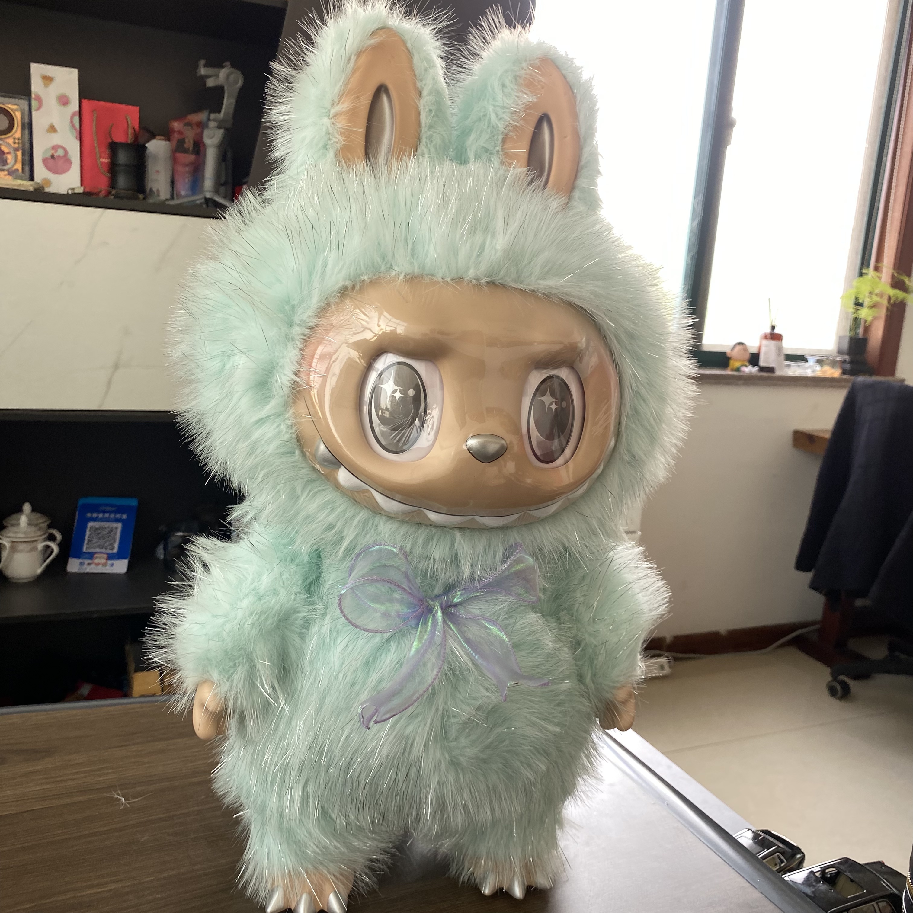 NEW BLUE 58cm Large Size Zimomo I Found U Vinyl Plush Figure Labubu Anime Doll Collection Model Doll Toys