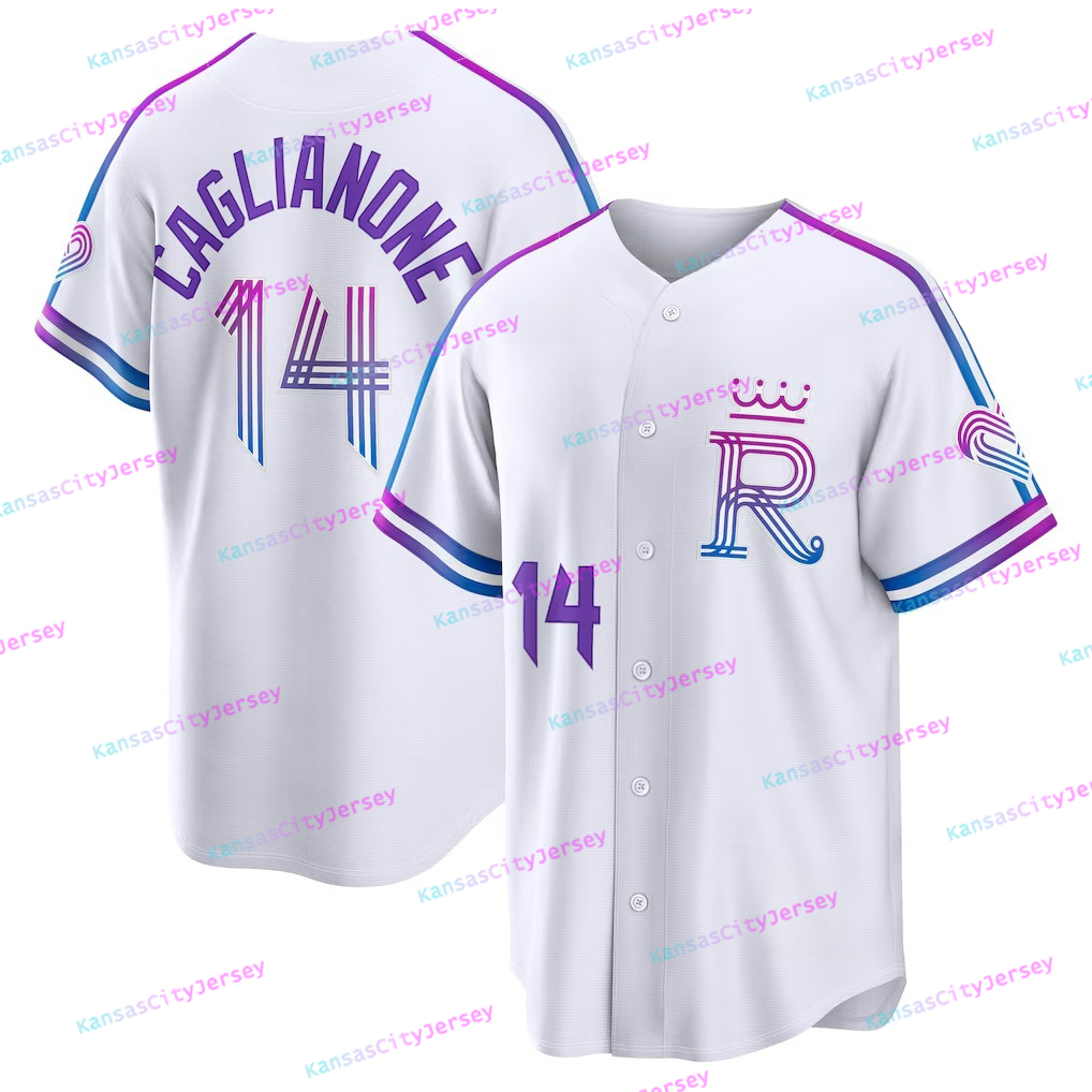 Men Women Youth Kids Kansas City Baseball Jerseys 2026 City Connect Jersey Embroidery Jerseys 7# Witt Jr. 9# Pasquantino 11# Garcia 13# Perez 14# Cagl