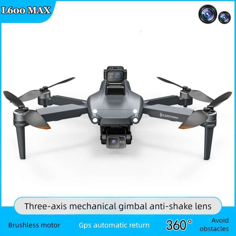L600 GPS Drone 3-Axis Gimbal HD Aerial Photography Obstacle Avoidance Brushless Motor Auto Return RC Quadcopter Aircraft CKS