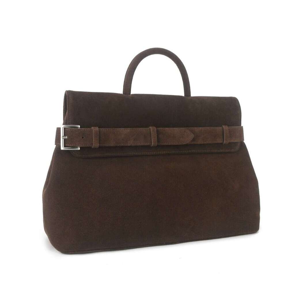 2026 Autumn Winter New Korean Style Niche Suede Messenger Bag Belt Buckle Casual Commuter Tote Handbag For Women SENYY