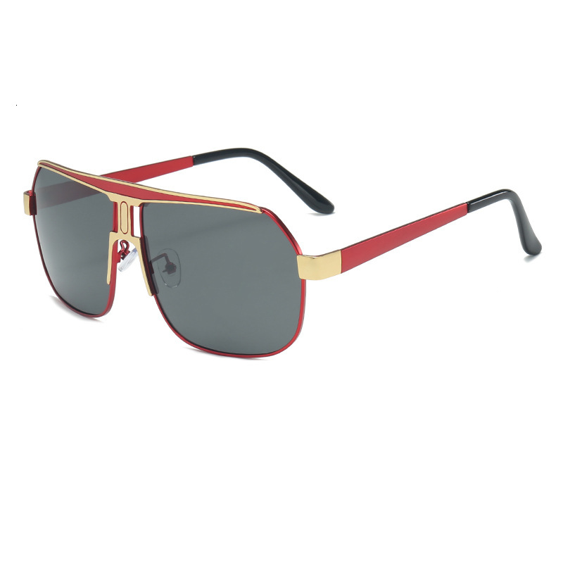 2026 Luxury New Metal Double Beam Frame High End Men's Designer Sunglasses Fashion Trend Outdoor Sports Driving Fishing Bicycle Sunglasses