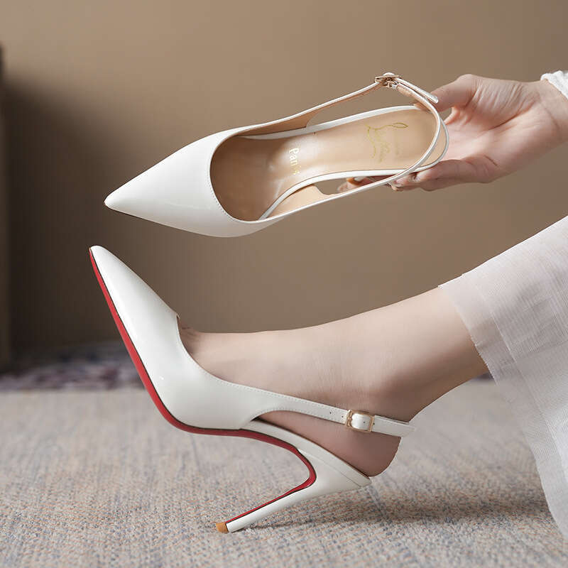 2026 new designer luxury banquet stiletto sandals summer red sole patent leather pointed highheeled sandals designer sandals