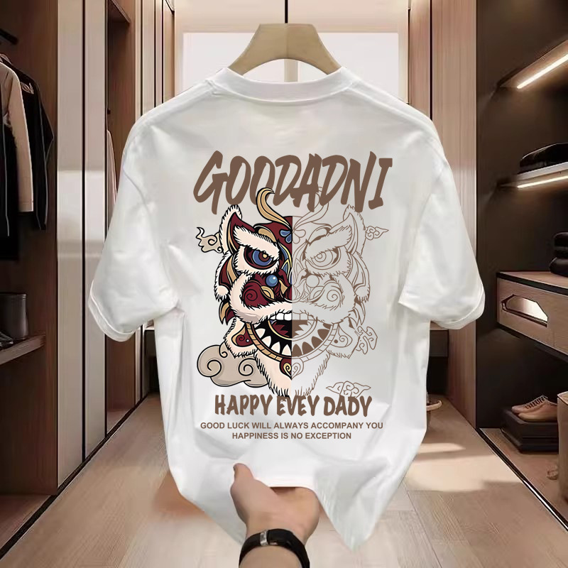 Designer Shirt Summer Fashionable Men's Short-sleeved Round Neck Casual And Fashionable Half-sleeve Shirt Top Luxurious Outdoor Sports Breathable