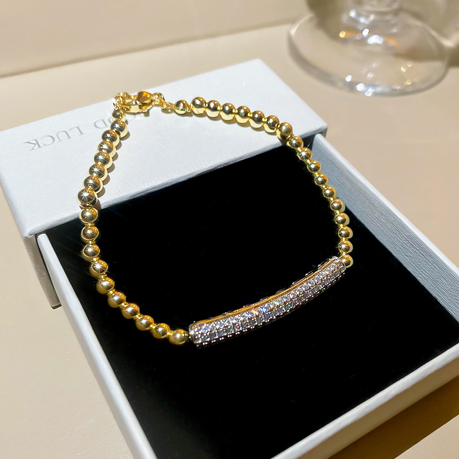 European American ins-style zircon bamboo pearl bracelet, casual, fashionable, simple and elegant, light luxury with a high-end feel - view 7