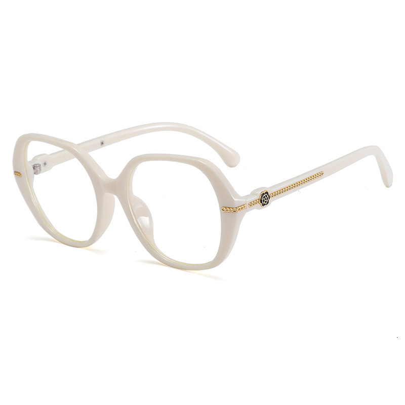 New European And American Style Women's High-end Fashionable Round Face Over-the-counter Glasses Retro Designer Sunglasses Outdoor UV Protection 