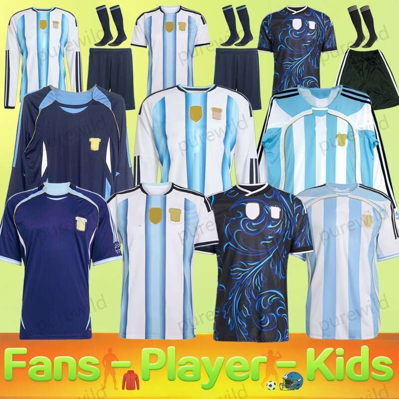 2026 Argentina jersey world cup ALVAREZ FERNANDEZ DI MARIA 26 27 National Team Football Shirt Men women Kid Kit Fan Player S 4XL MESSIS BATISTUTA MARADONA