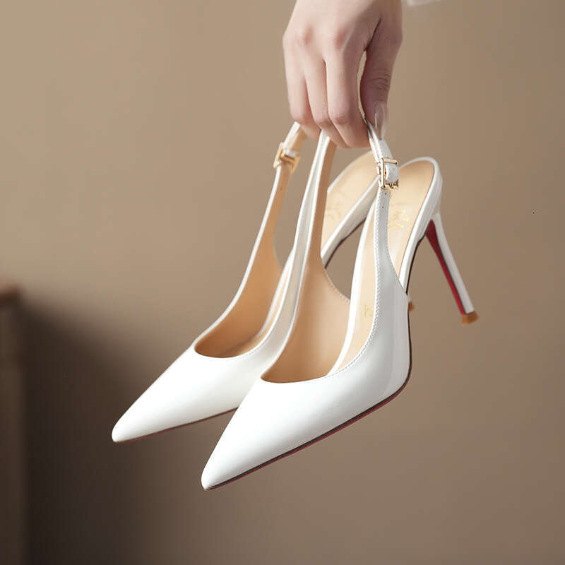 2026 new designer luxury banquet stiletto sandals summer red sole patent leather pointed highheeled sandals designer sandals