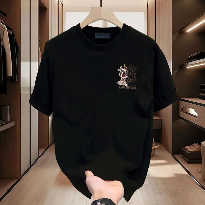 Designer Shirt Summer Fashionable Men's Short-sleeved Round Neck Casual And Fashionable Half-sleeve Shirt Top Luxurious Outdoor Sports Breathable