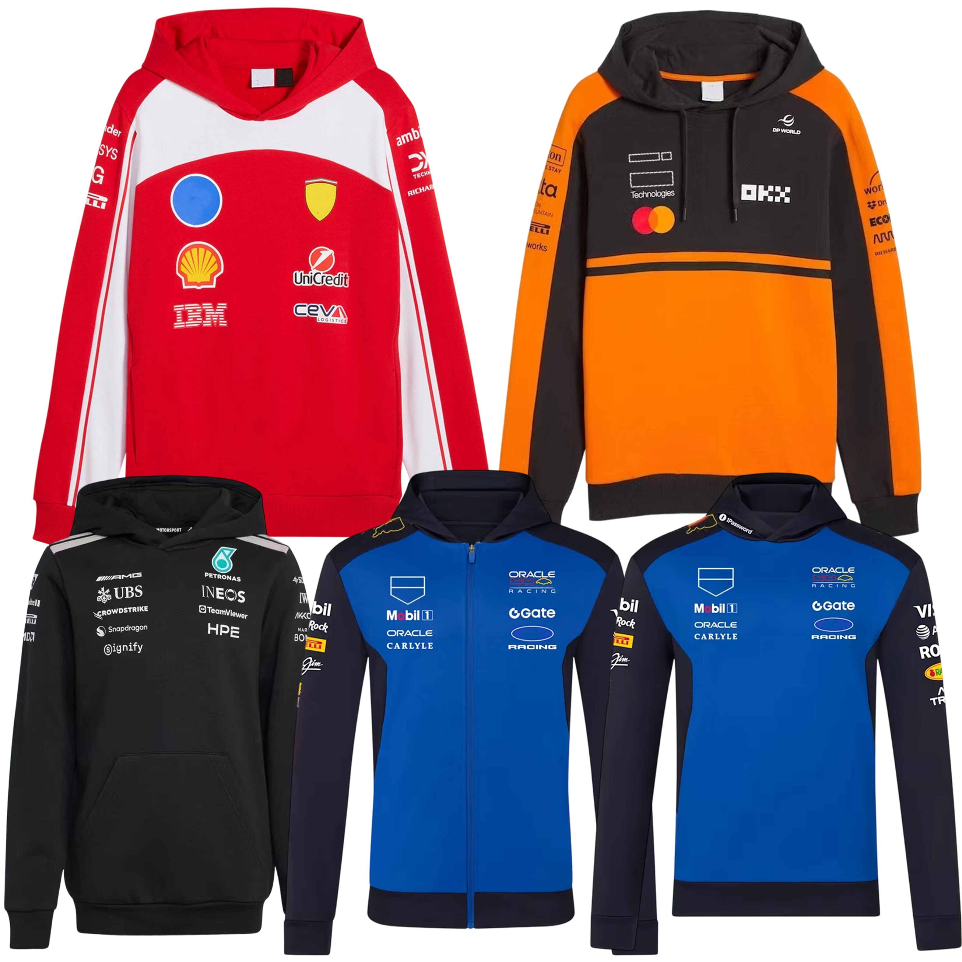 F1 2026 Driver Racing Hoodie Sets | Max, Stroll, Alonso & More | Verstappen Norris Casual Motorsport coat jacket