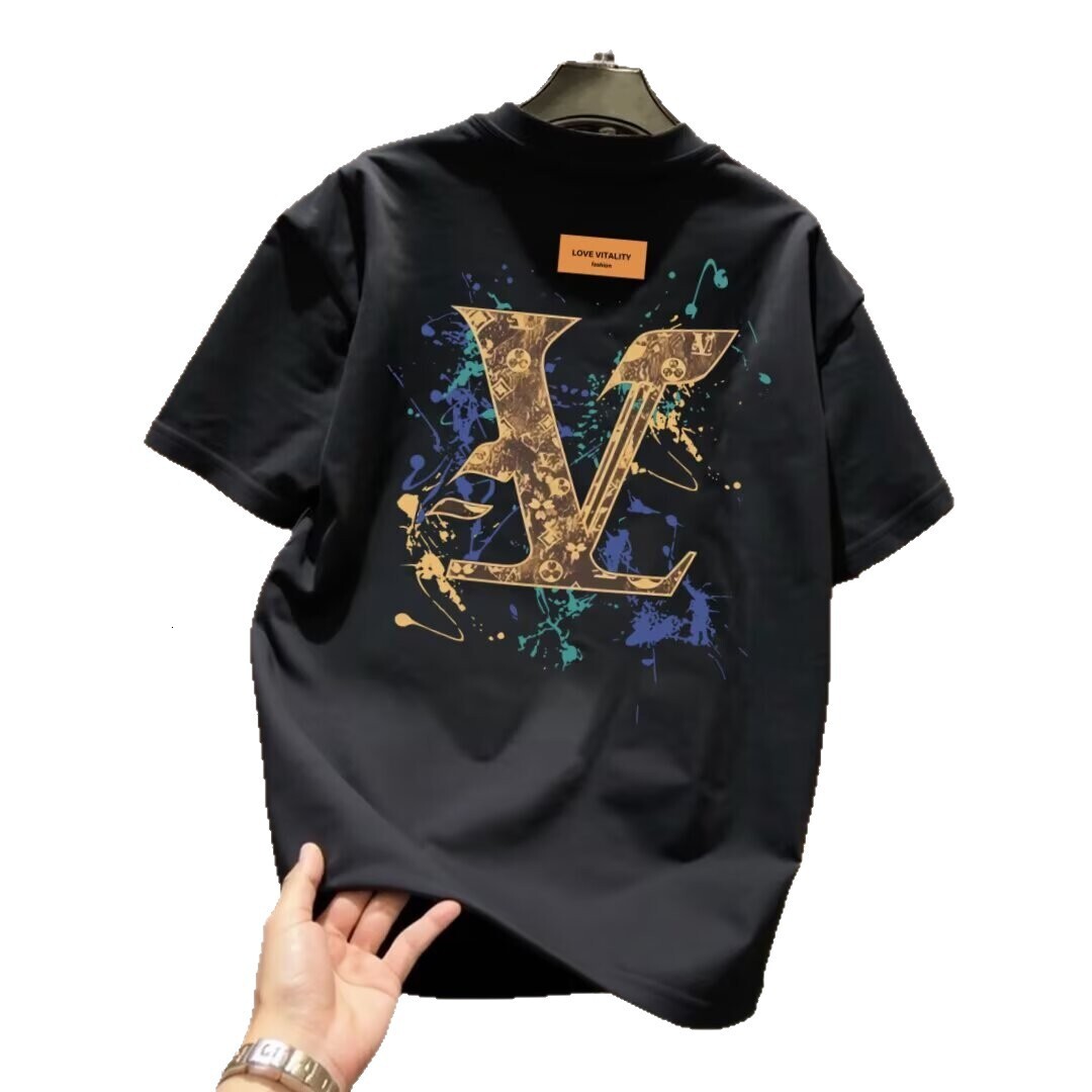 Designer Shirt High-quality Pure Cotton Fashionable Brand Printed Men's Short-sleeved T-shirt - Summer Fashionable Simple And Casual Shirt Luxuri