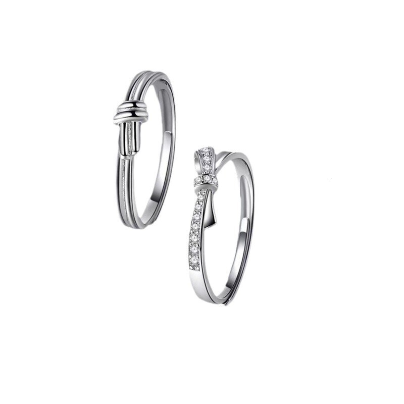 2026 New Designer Fashion Women Ring Bowknot Ribbon Irregular Strip Cross Light Luxury Jewelry Accessories Rings Engagement