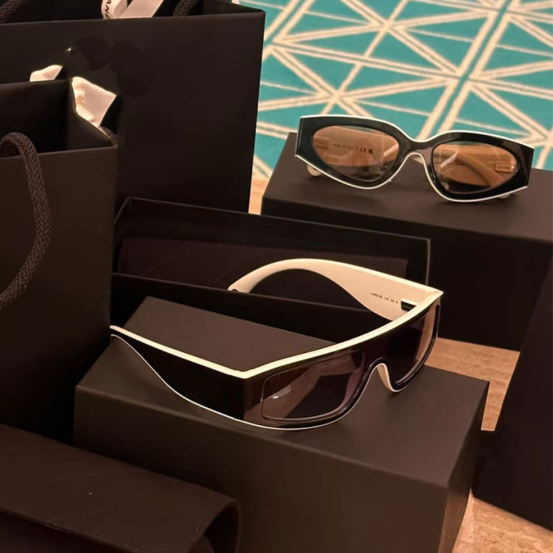 Classic Women Cat Eye Sunglasses Acetate Fiber Frame Designer Womens Glasses Dual Color Design Personalized Exquisite Lady Glasses 6056 With Original Box