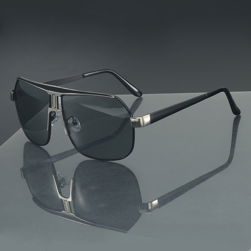 2026 Luxury New Metal Double Beam Frame High End Men's Designer Sunglasses Fashion Trend Outdoor Sports Driving Fishing Bicycle Sunglasses