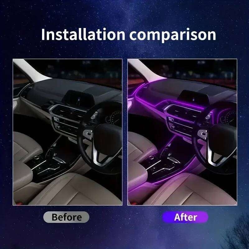 5M Environment El Wire LED USB Flexible Neon Interior Lights Car Decorative Accessories
