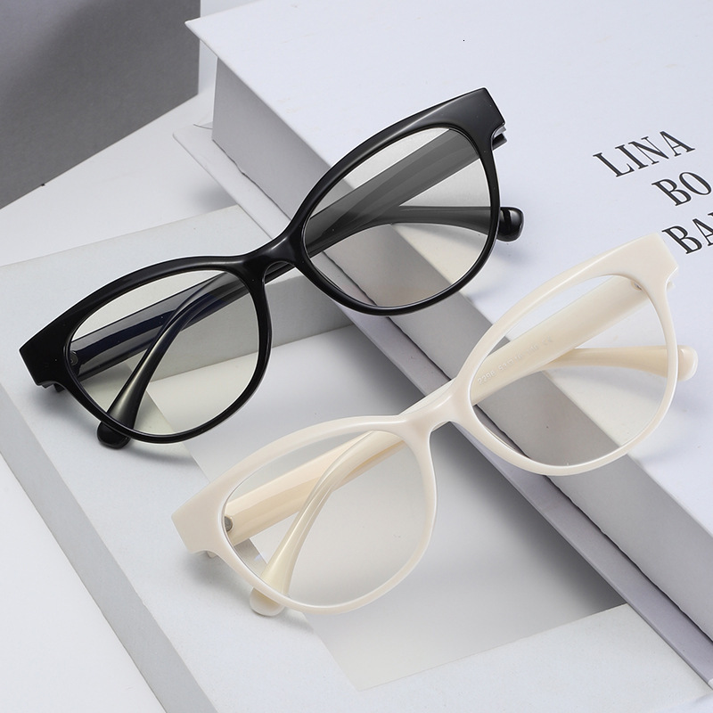 European And American Cross-border Luxury Style Women's Cat Eye Designer Glasses Can Be Paired With Prescription Lenses Outdoor Anti Blue Light C