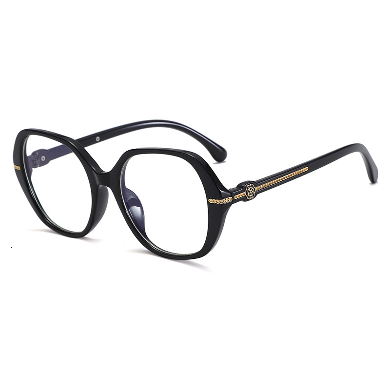 New European And American Style Women's High-end Fashionable Round Face Over-the-counter Glasses Retro Designer Sunglasses Outdoor UV Protection 