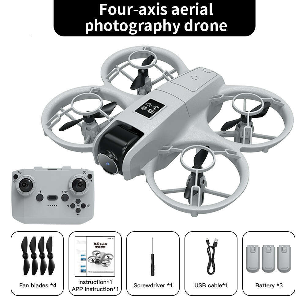 New Product V2 Drone HD Aerial Photography 8K Long Endurance Remote Control Aircraft Optical Flow Dual Camera Toy Four-Axis Flight Kuhangxin 26419
