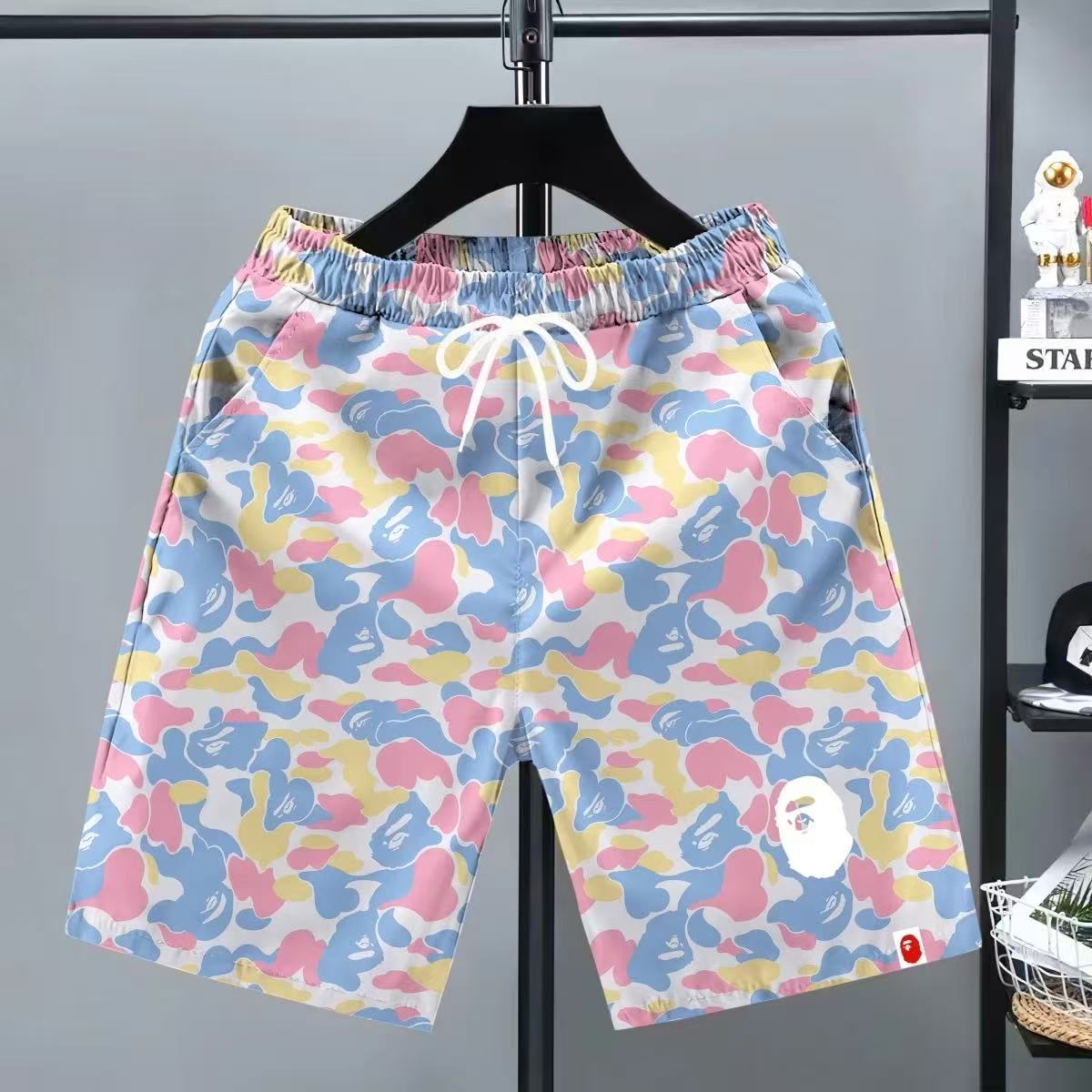 Men's shorts designer swim trunks fashion letter print beach shorts quick dry swimwear summer men's swimwear Asian sizes