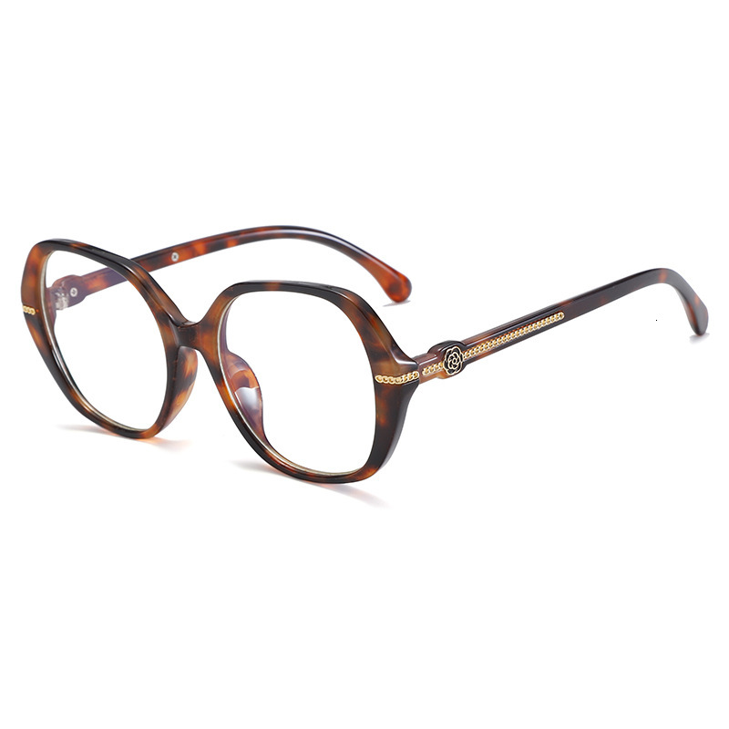 New European And American Style Women's High-end Fashionable Round Face Over-the-counter Glasses Retro Designer Sunglasses Outdoor UV Protection 