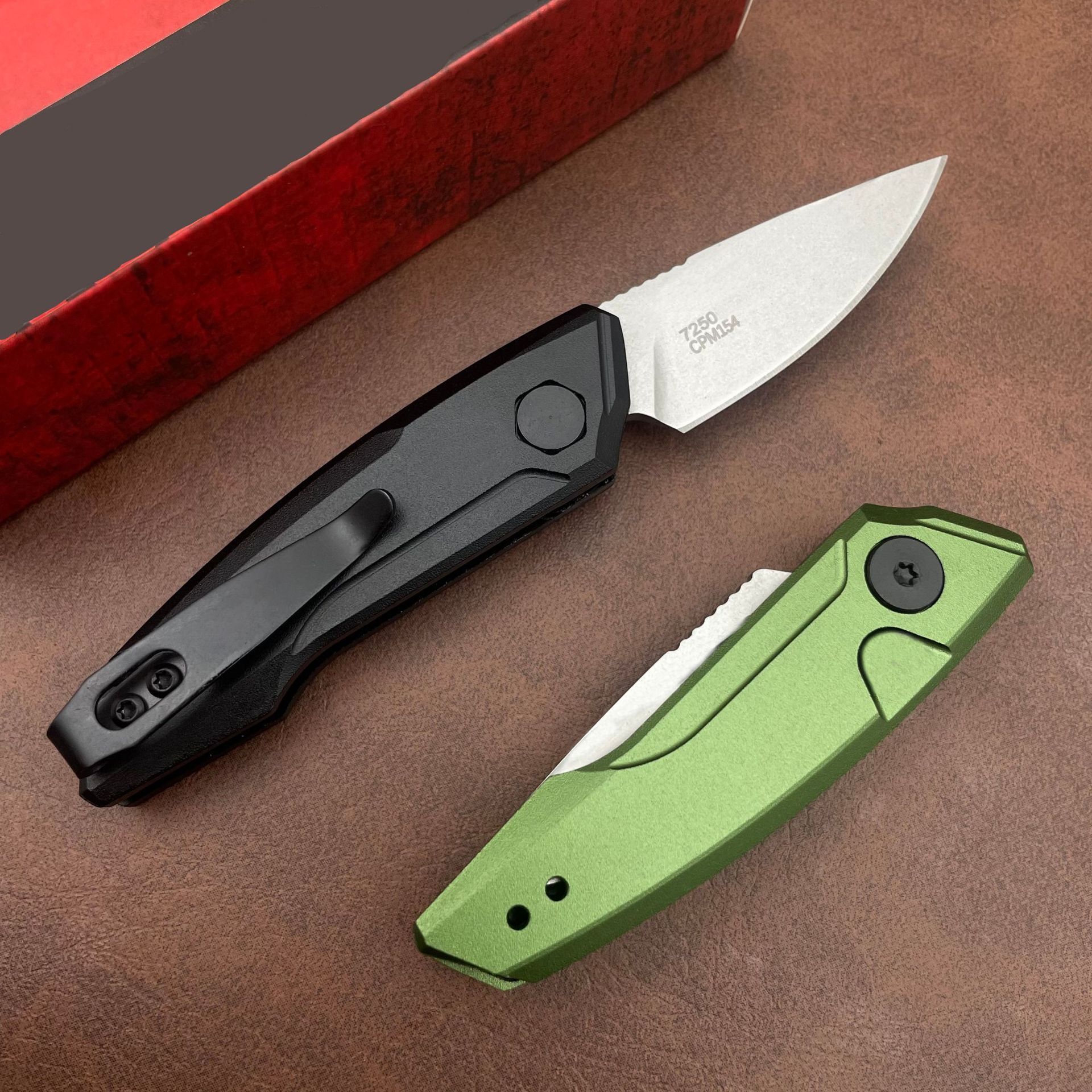 KS 7250 Mini Pocket Knife CPM 154 Blade T6 Aluminum Handle Bushcraft Camping Knife Folding Edc Portable Tool