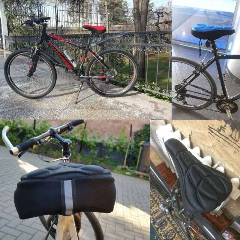Bicycle accessories - MTB saddle, soft cover, mountain bike thick sponge outdoor breathable pad, bicycle seat
