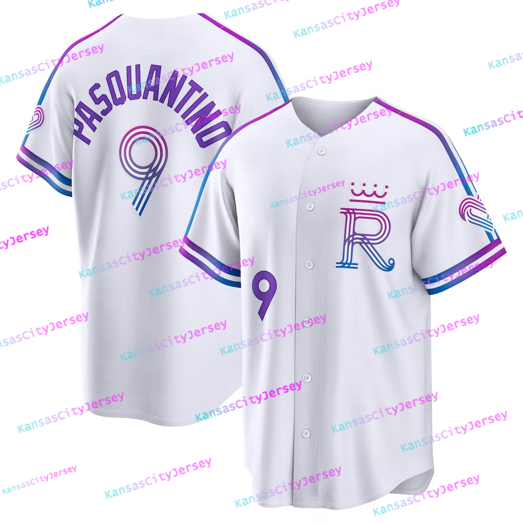 Men Women Youth Kids Kansas City Baseball Jerseys 2026 City Connect Jersey Embroidery Jerseys 7# Witt Jr. 9# Pasquantino 11# Garcia 13# Perez 14# Cagl