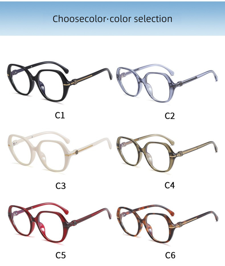 New European And American Style Women's High-end Fashionable Round Face Over-the-counter Glasses Retro Designer Sunglasses Outdoor UV Protection 